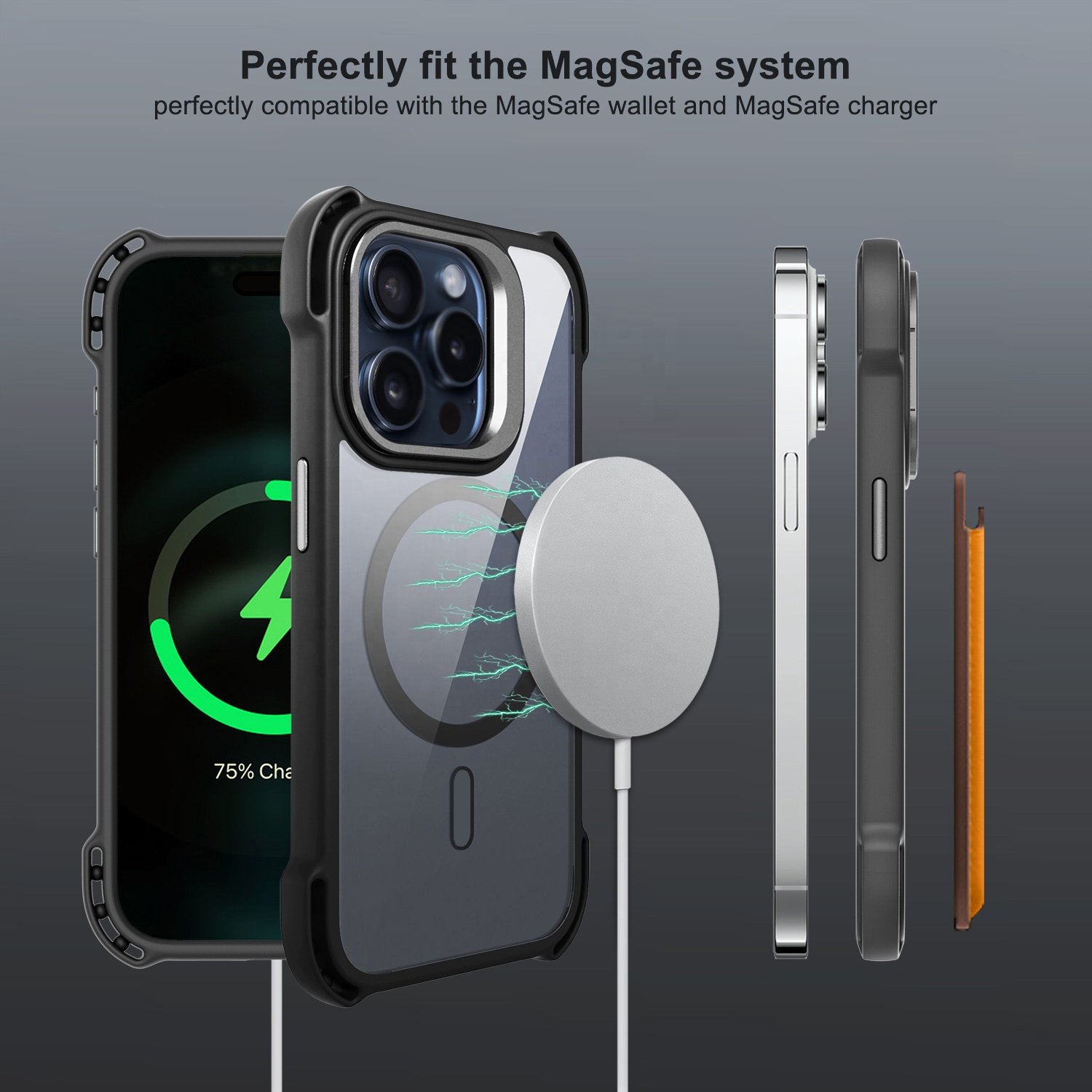 Premium iPhone 16 Phone Case Manufacture Shockproof Camera Kickstand Magnetic Metal Case For iPhone 15 Pro Max 16 Mobile Case