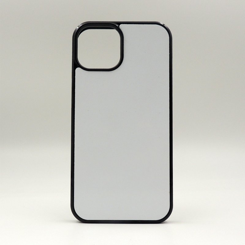 Factory Sales Soft Rubber 2D Blank Sublimation Mobile Phone Case For Iphone 14 ,Diy Printing Phone Cover With Metal Sheet