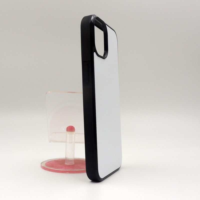 Factory Sales Soft Rubber 2D Blank Sublimation Mobile Phone Case For Iphone 14 ,Diy Printing Phone Cover With Metal Sheet