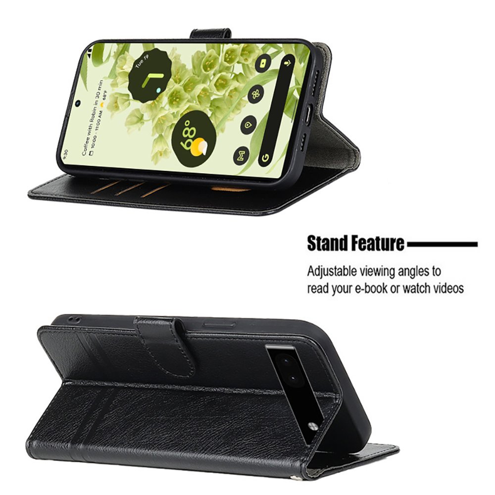 Luxury PU Leather Card Slot Flip Wallet Phone Case Magnetic Kickstand Phone Wallet Case for Google Pixel 9 Pro