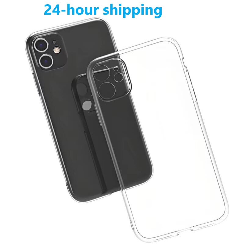 Back Cover Soft TPU Clear Transparent Sublimation Custom Cell Mobile Phone Case For iPhone 15 14 13 12 11 Pro Max 8 X Plus xr xs