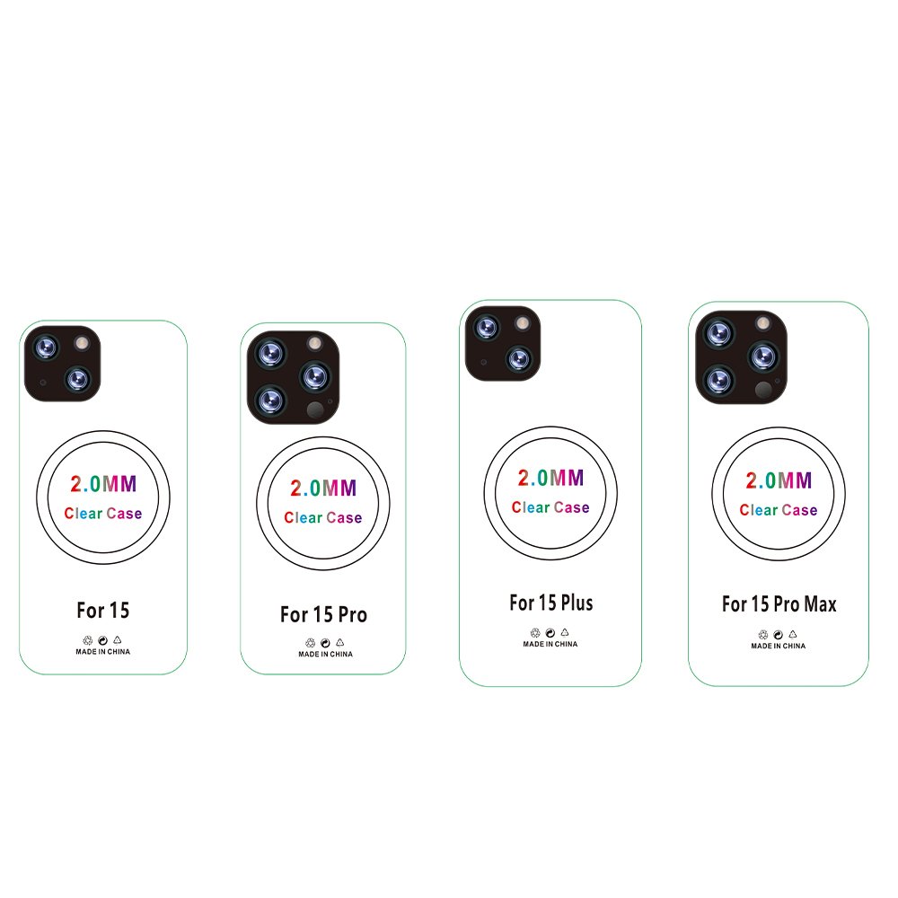 For iPhone 15 16 Pro case anti-scratch Soft Clear Cover hot sale 2MM TPU Transparent Phone case For iPhone 15 13 12 11