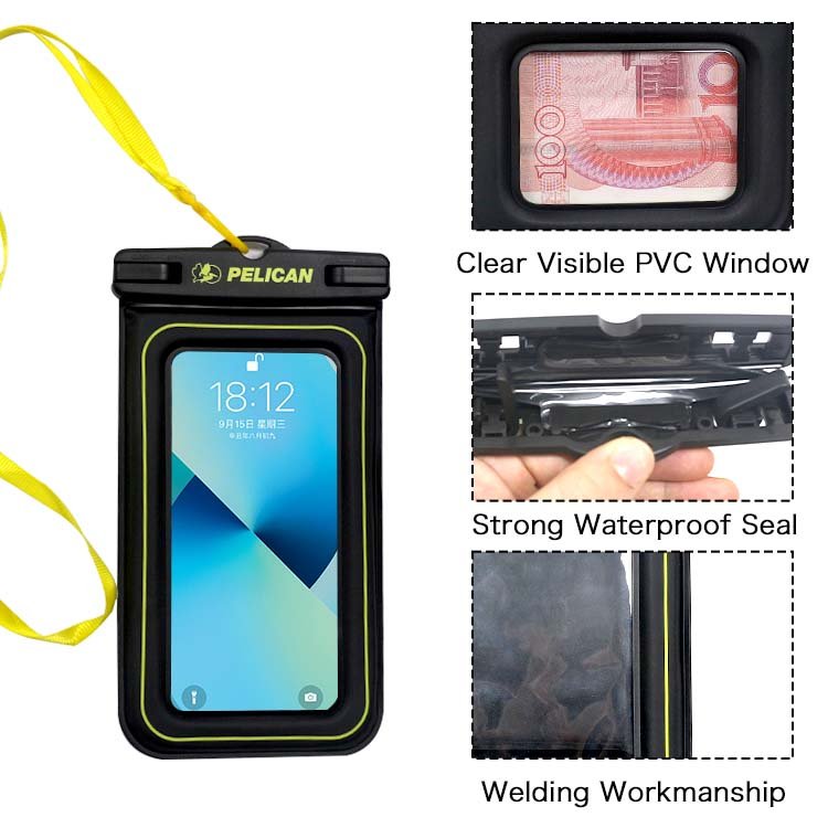 Wholesale Custom Waterproof Full Seal Mobile Phone Case Transparent PVC Water Protector Phone Bag for Outdoor Swimming Sports