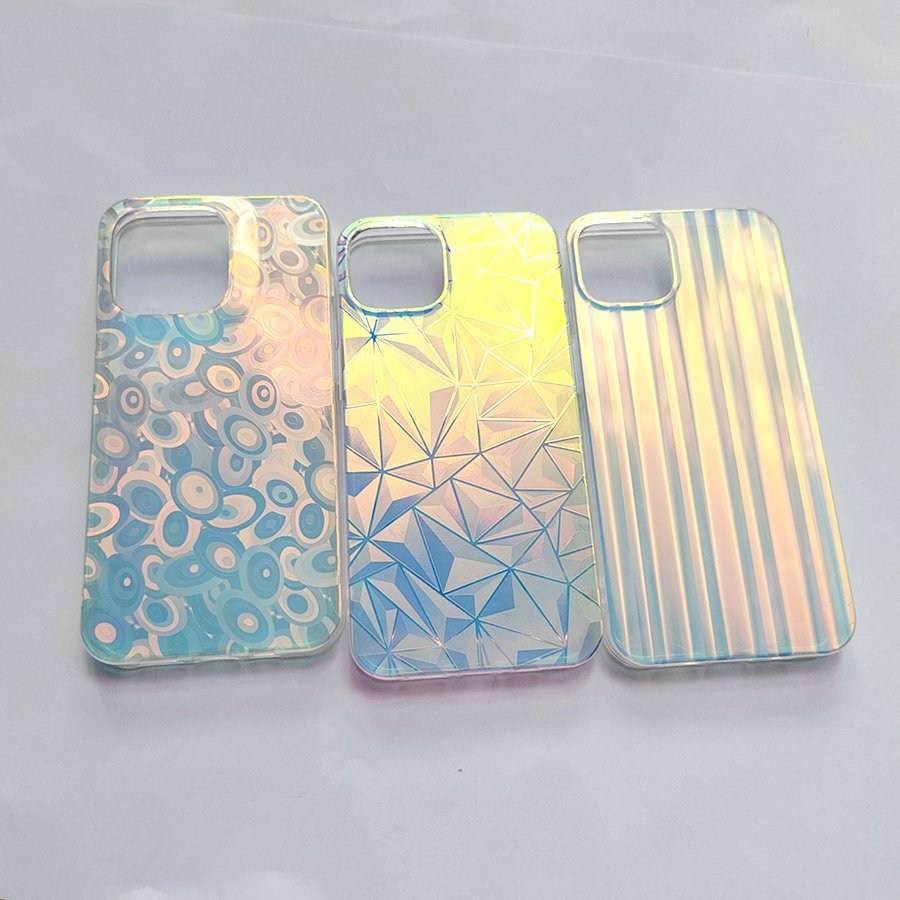 Luxury Hologram Holographic Phone Case For iPhone 13 pro Max Custom Design Aurora Laser Cell Phone Case For iPhone 13 pro