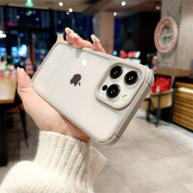 High quality Strong Protection Phone shockproof Cover For iPhone 12 13 14 15 16 Acrylic PC Transparent phone case