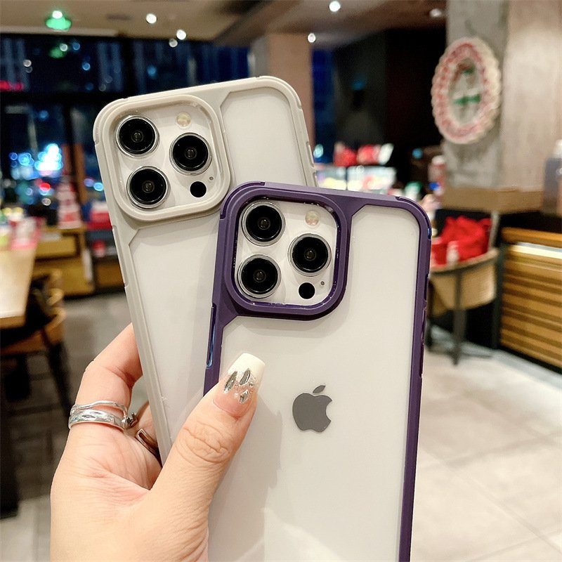 High quality Strong Protection Phone shockproof Cover For iPhone 12 13 14 15 16 Acrylic PC Transparent phone case