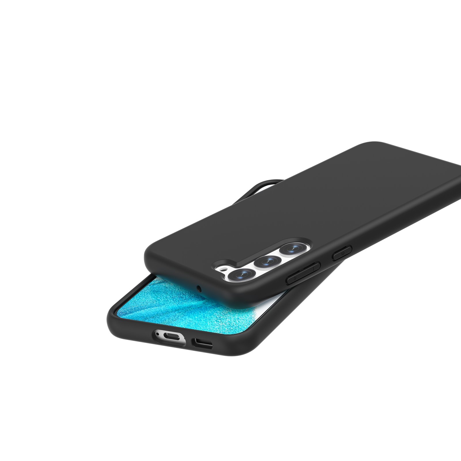 new arrival hard cover for samsung s24 s23 plus 3mm thickness smooth rubber cell phone case for samsung s22 s21 s20 ultra
