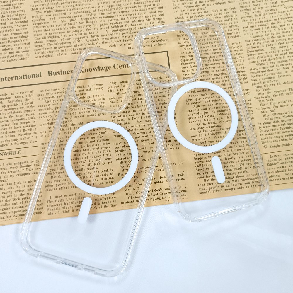 Magnetic Clear Phone Case for iphone 15 14 pro max transparent wireless charging Magnetic Case For iPhone 12 13 14 15 16 Case