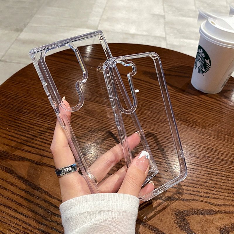 Clear TPU+Acrylic Shockproof Case for Samsung Galaxy S23/S24 Plus S22 Ultra Mobile Phones Space Case