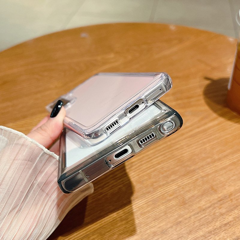 Clear TPU+Acrylic Shockproof Case for Samsung Galaxy S23/S24 Plus S22 Ultra Mobile Phones Space Case