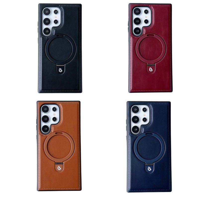Wholesale Custom Oem Genuine Leather Mobile Phone Case for SAMSUNG S24Ultra S23 S22 Plus S24 Cellphone Case Cover