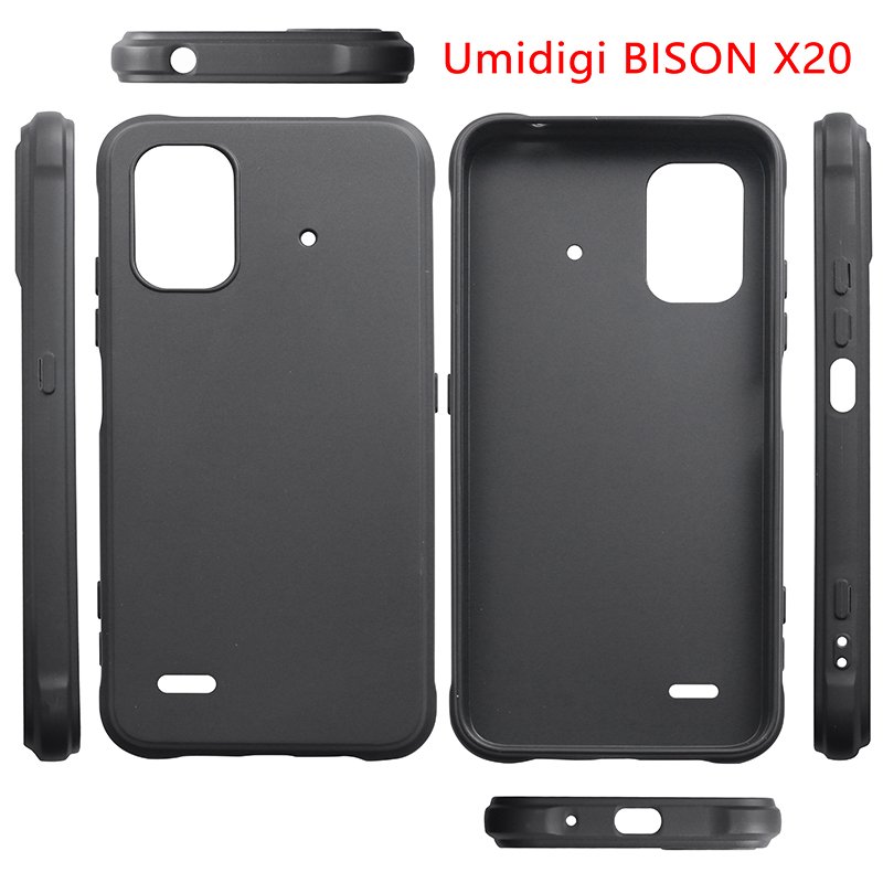 Matte Silicone Phone Case For Umidigi Bison X20 Black TPU Back Cover Mobile Phone Cases