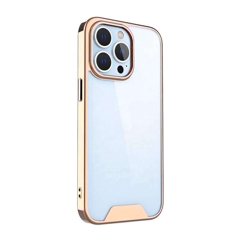 Wholesale Soft Shockproof Electroplated Bumper Transparent Clear TPU Mobile Phone Cases for iPhone 11 12 13 Pro Max mini X XR XS