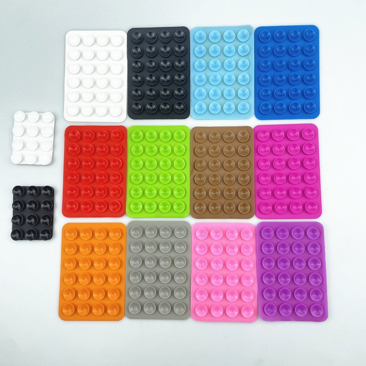 2024 Phone Suction Cup Mat Wide Application Range Phone Holder Silicone Suction Cups For Mobile Phone Case Self-Adhesive Mount