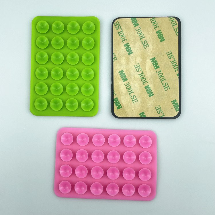 2024 Phone Suction Cup Mat Wide Application Range Phone Holder Silicone Suction Cups For Mobile Phone Case Self-Adhesive Mount