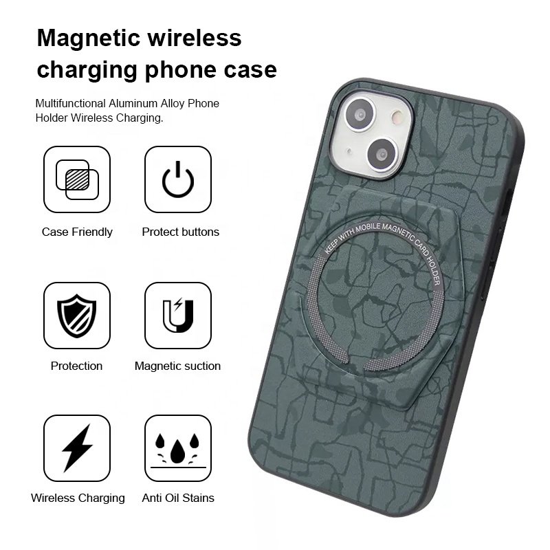 Custom PC TPU Magnetic Mobile Phone Case For iPhone 12 13 14