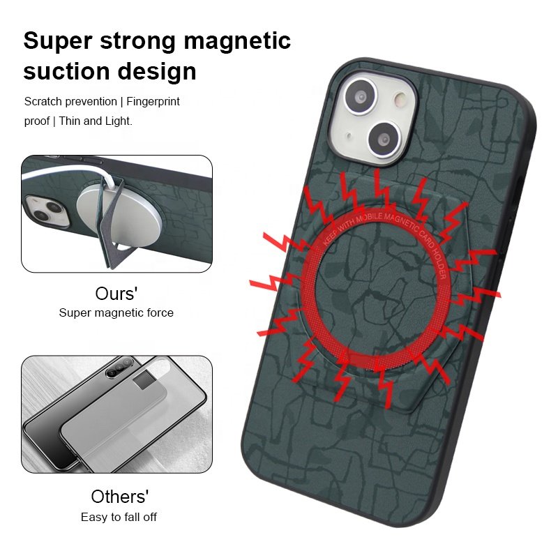 Custom PC TPU Magnetic Mobile Phone Case For iPhone 12 13 14