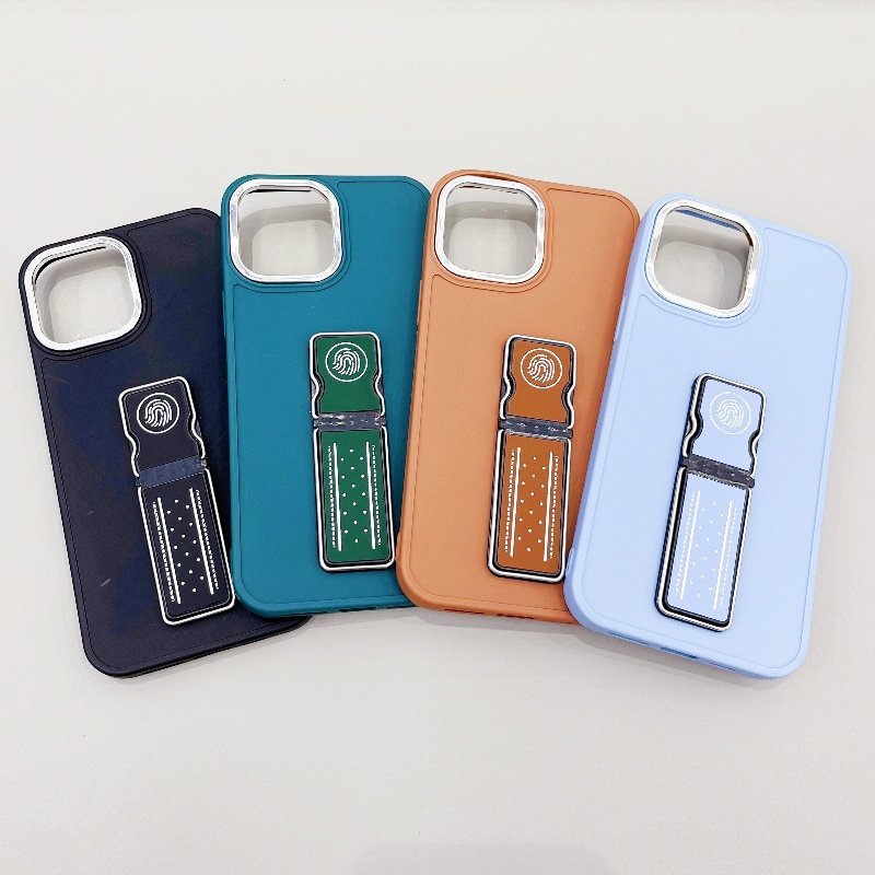 all model fashion metal stand kickstand holder soft tpu silicone cheap mobile phone cases for iphone16 15 14 13