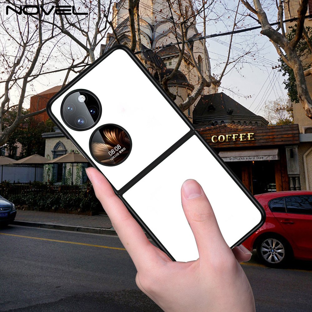 New Arrival For Huawei P50 Pocket Foldable 2D PC Sublimation Blank Hard Plastic Phone Cover Folding Phone Case