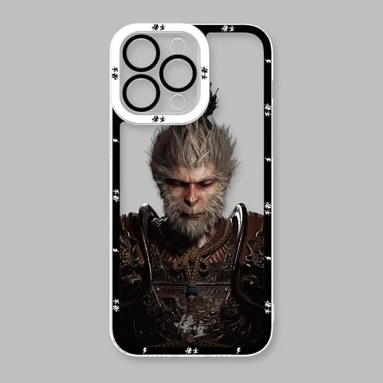 Black Myth Wukong Transparent Cell Phone Cover TPU Clear Mobile Phone Case for iPhone 16 15 14 13 12 11 pro max plus