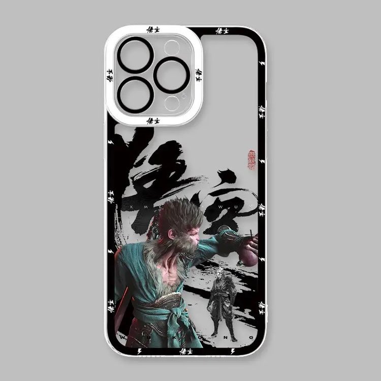 Black Myth Wukong Transparent Cell Phone Cover TPU Clear Mobile Phone Case for iPhone 16 15 14 13 12 11 pro max plus
