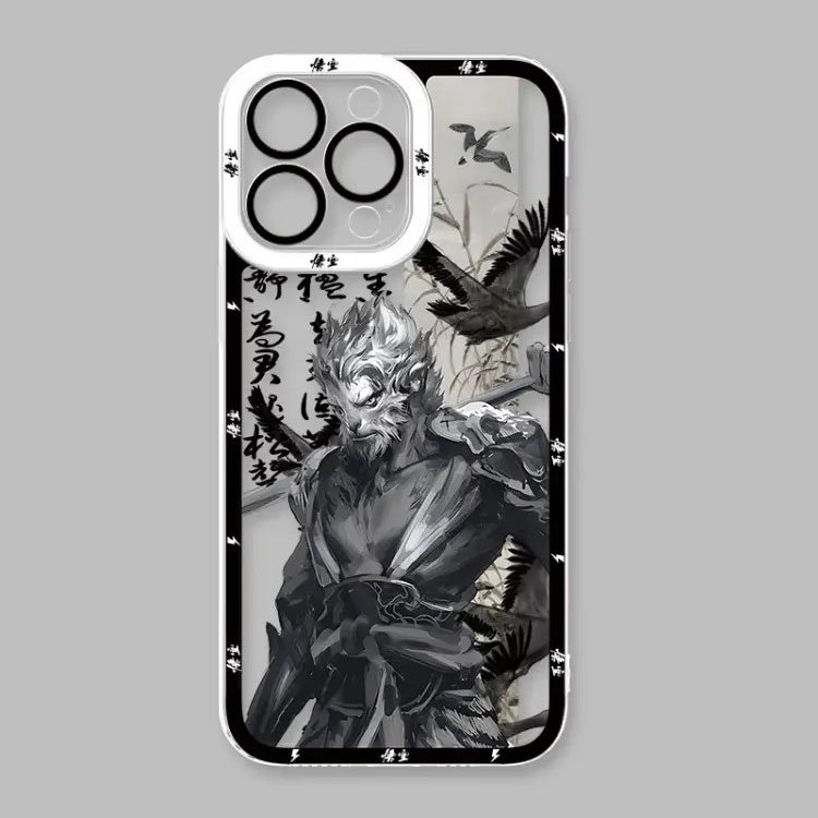Black Myth Wukong Transparent Cell Phone Cover TPU Clear Mobile Phone Case for iPhone 16 15 14 13 12 11 pro max plus