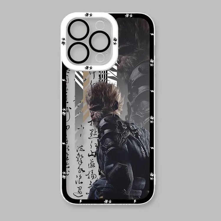 Black Myth Wukong Transparent Cell Phone Cover TPU Clear Mobile Phone Case for iPhone 16 15 14 13 12 11 pro max plus