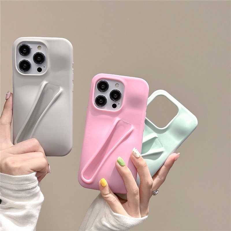 Hot popular rhode lip balm gloss holding mount lipstick lipgloss silicone phone case for iphone 15 14 13 12 11 pro max plus