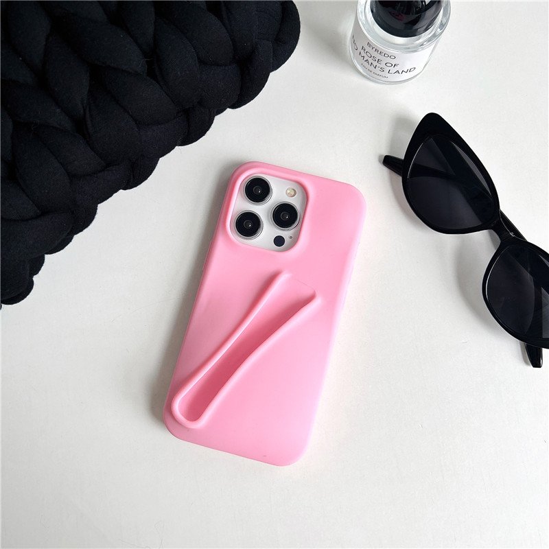 Hot popular rhode lip balm gloss holding mount lipstick lipgloss silicone phone case for iphone 15 14 13 12 11 pro max plus