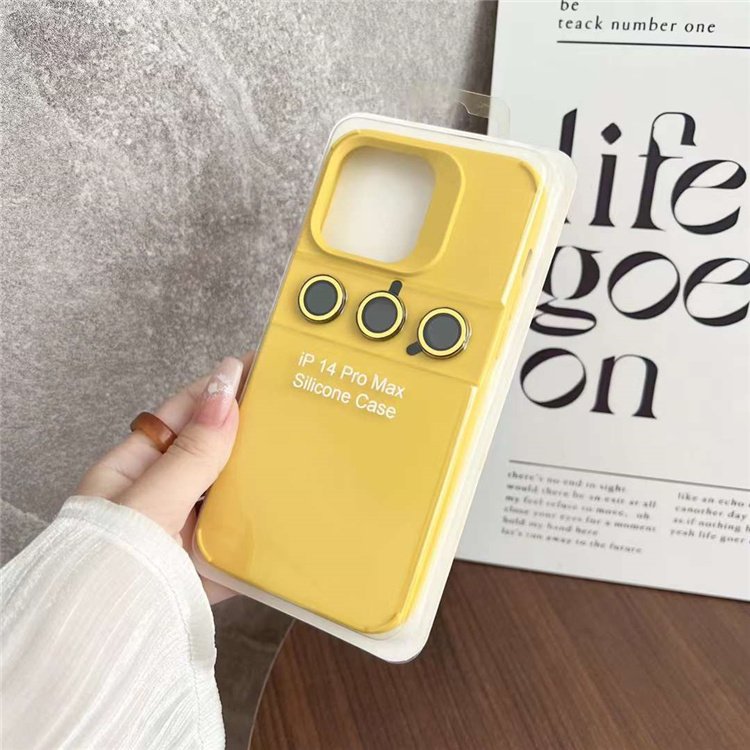 colorful Silicone Shockproof Phone Case For iphone 15 14 13 12 11 16 pro max luxury cover with Lens protector