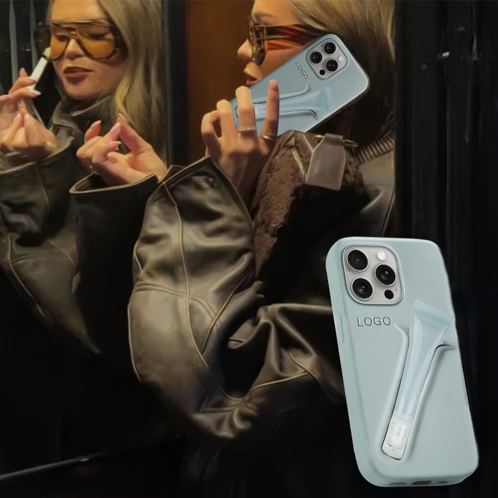 Customize Emboss Logo For Rhode Peptide Lip Treatment Rhode Peptide Lip Tint for iPhone 15 14 Stock Ready Lip Phone Case