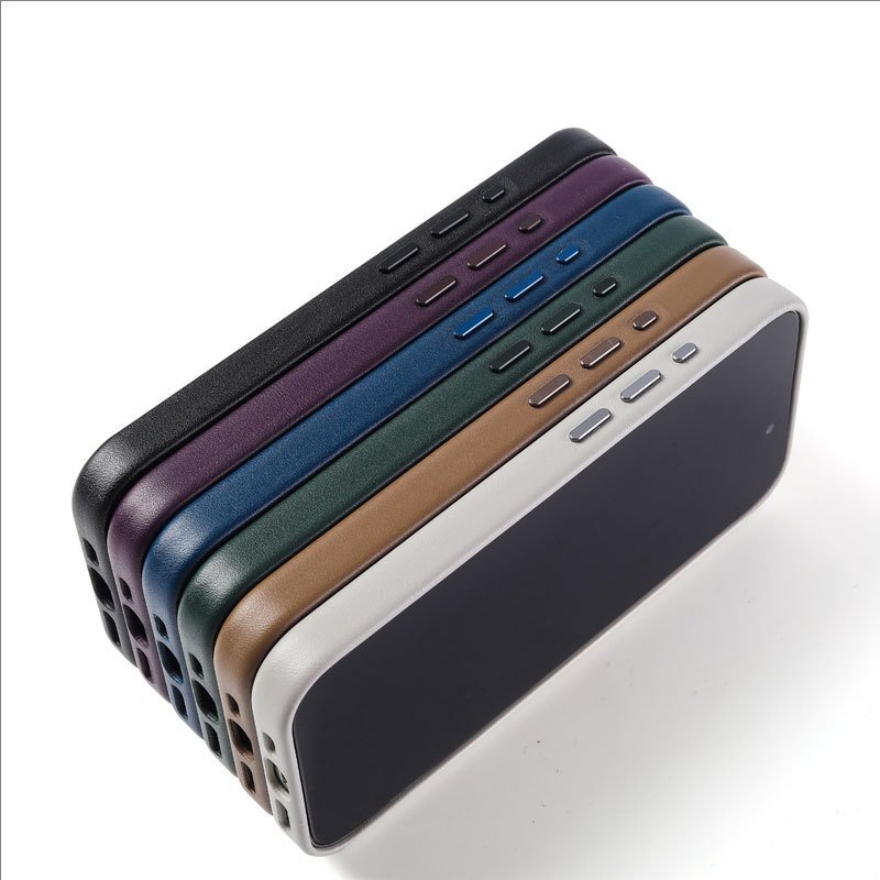 Luxury Leather Case Magnetic Shockproof Leather Mobile Phone Case For iPhone 16 ProMax 16 Plus Leather Phone Cover Case