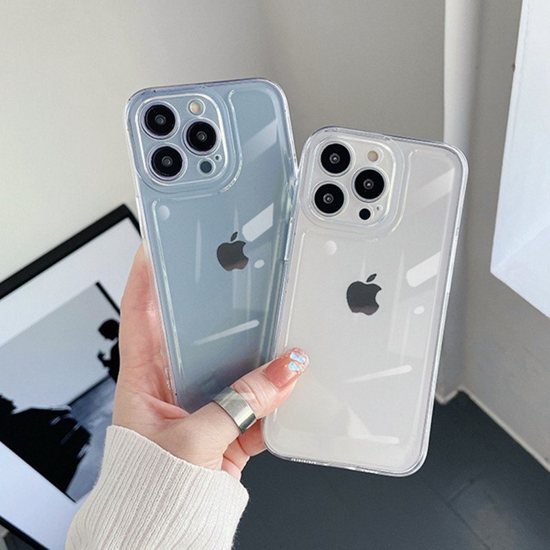 Transparent TPU Mobile Phone Case Soft Space Case Back Cover For Phone 16 15 14 13 12 11