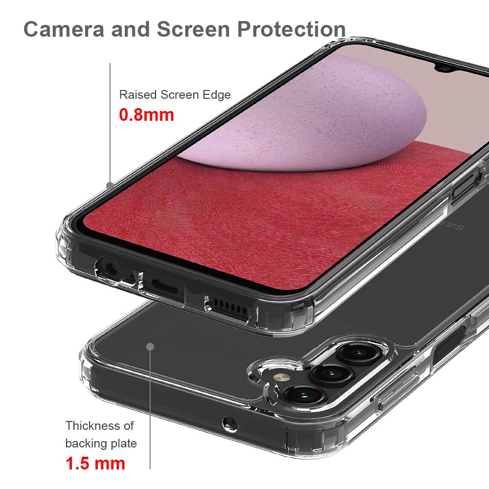 Clear Hard Phone Case Shockproof Case A54 Mobile Phone Case for SAM A14 A34