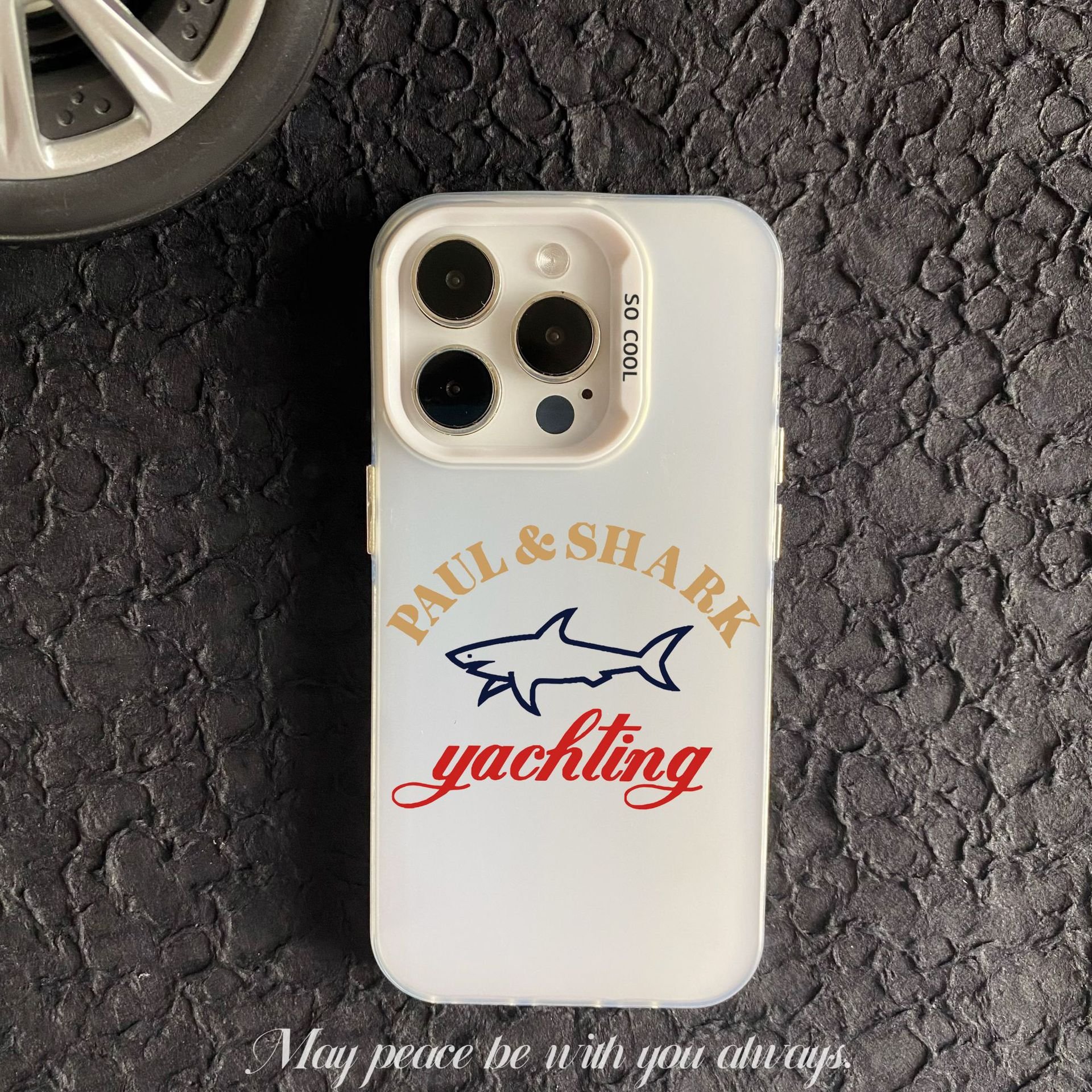Stylish Mobile Phone Accessories for iPhone 16 15 pro max 13 11 Mobile Phone Cases Anti-fall IMD Paul Shark Trend Case