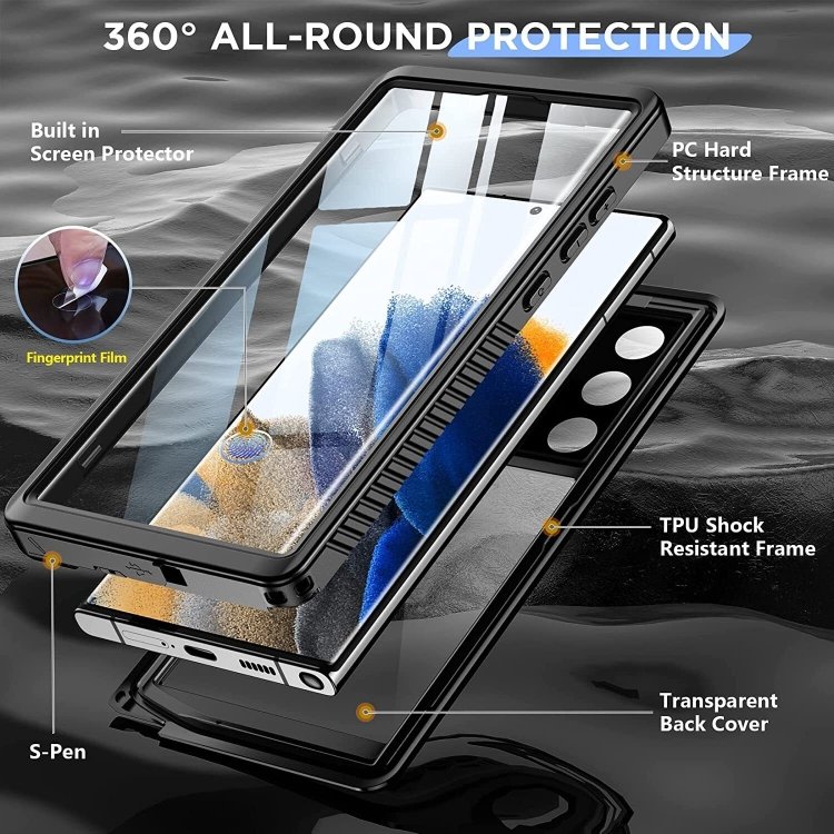 Hot Sale 360 Full Body Waterproof Case For Samsung S23 ultra/S23/S23 plus mobile phone case sports drop-proof cases Cover