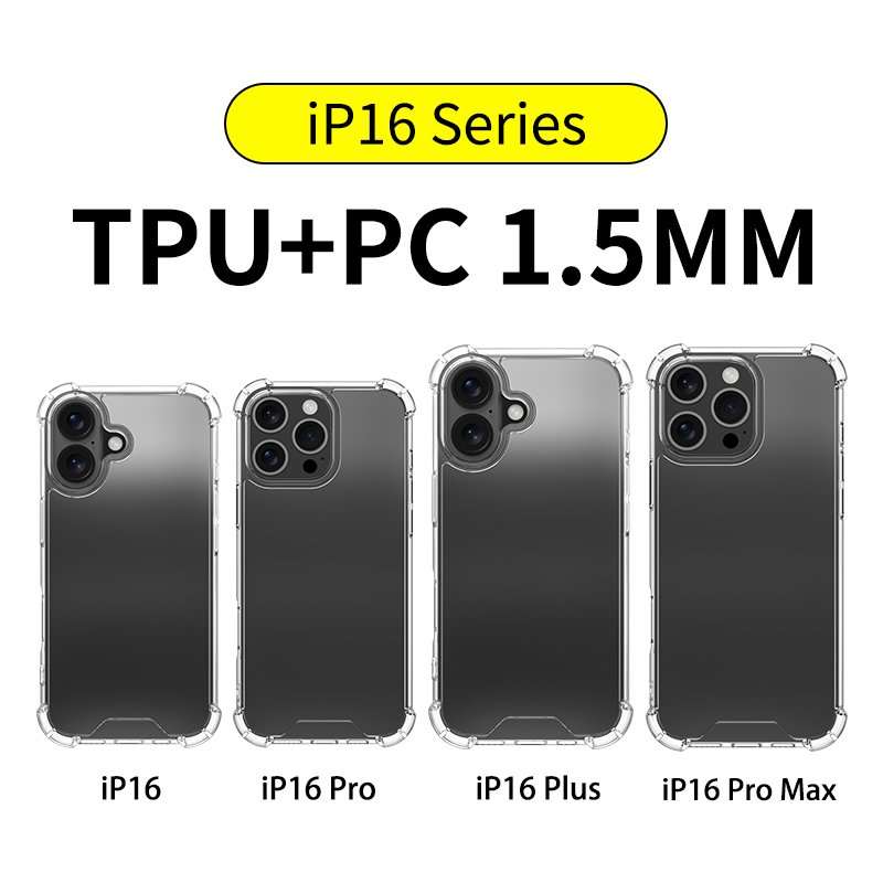 Case For iPhone 16 Pro Max PC Crystal Clear Hard Back Case 16 plus Minimalist For iPhone 16 Transparently shockproof Phone Case