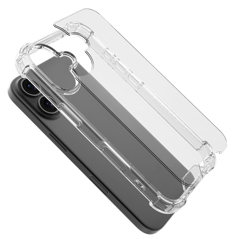Case For iPhone 16 Pro Max PC Crystal Clear Hard Back Case 16 plus Minimalist For iPhone 16 Transparently shockproof Phone Case