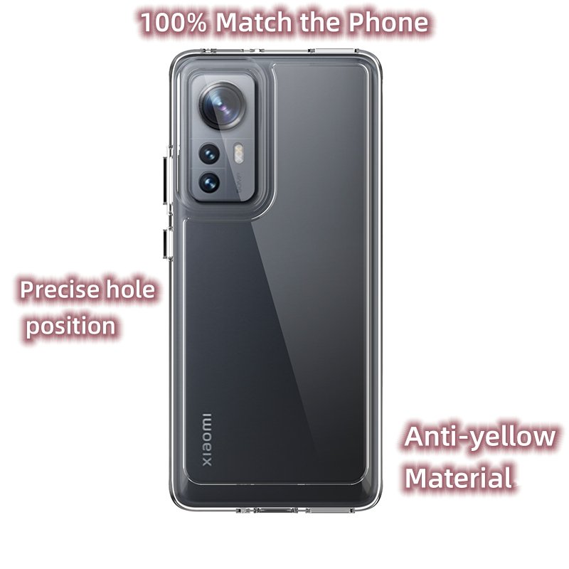 Case For xiaomi 12 5G Shockproof TPU PC Space Anti-yellow Phone Case For xiaomi 12 pro