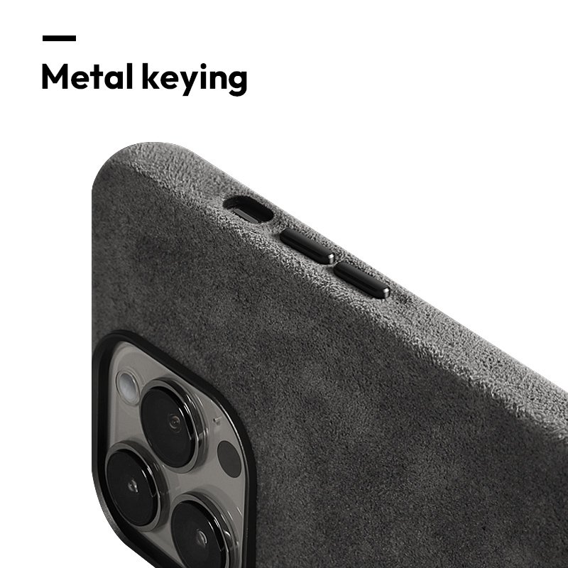 Custom Leather Mobile Phone Case Strong Magnetic Alcantara iphones 15 pro max 16 case for iPhone 16/15/14/13/12 Case
