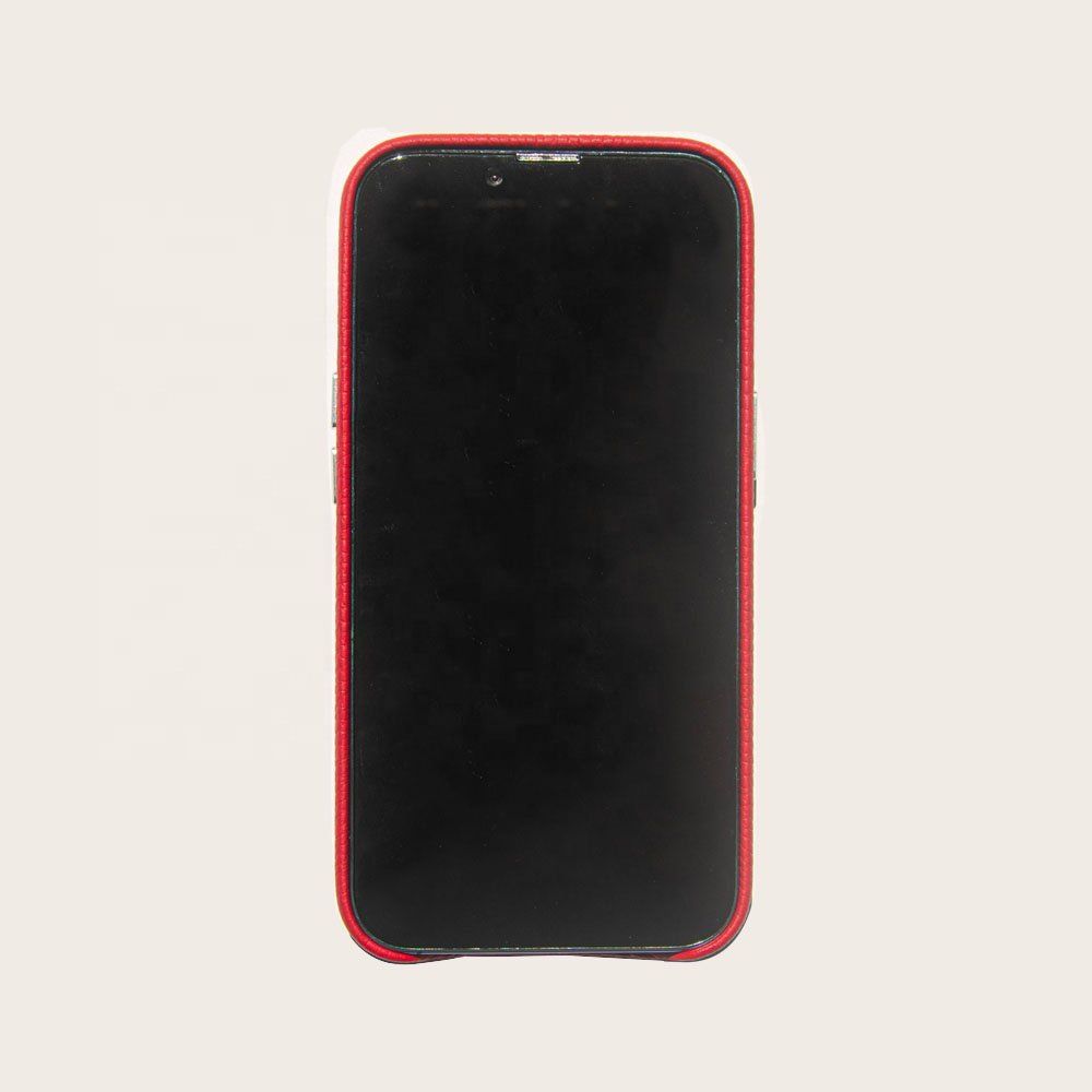 Luxury pebble leather phone case genuine leather mobile phone cases for mobile phone leather case