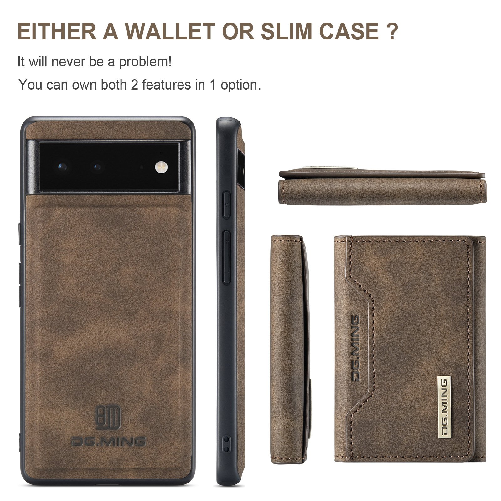 PU Leather Wallet Card Holder for Google Pixel 6 7 8 A Pro Magnetic Mobile Phone Case Cover for Google Pixel 9 Pro XL