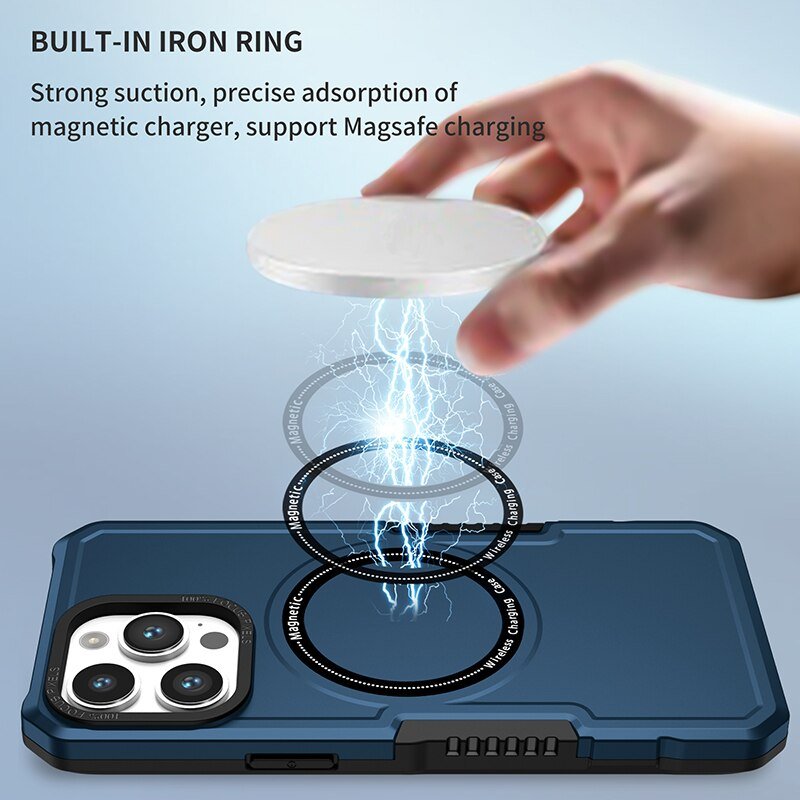 wholesale back cover phone case 2 in 1 TPU and PC magnetic supporting wireless charging for Samsung Galaxy S23