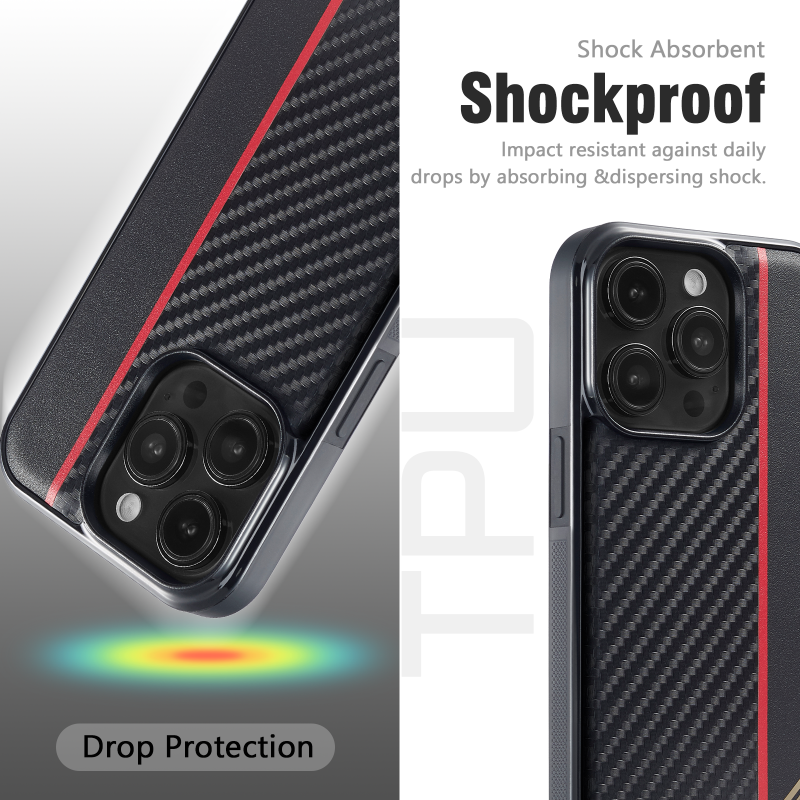 Business Design New Carbon Fiber Leather Mobile Phone Case for iPhone 7 8 Plus X XS XR 11 12 13 mini 14 Plus 15 Pro Max