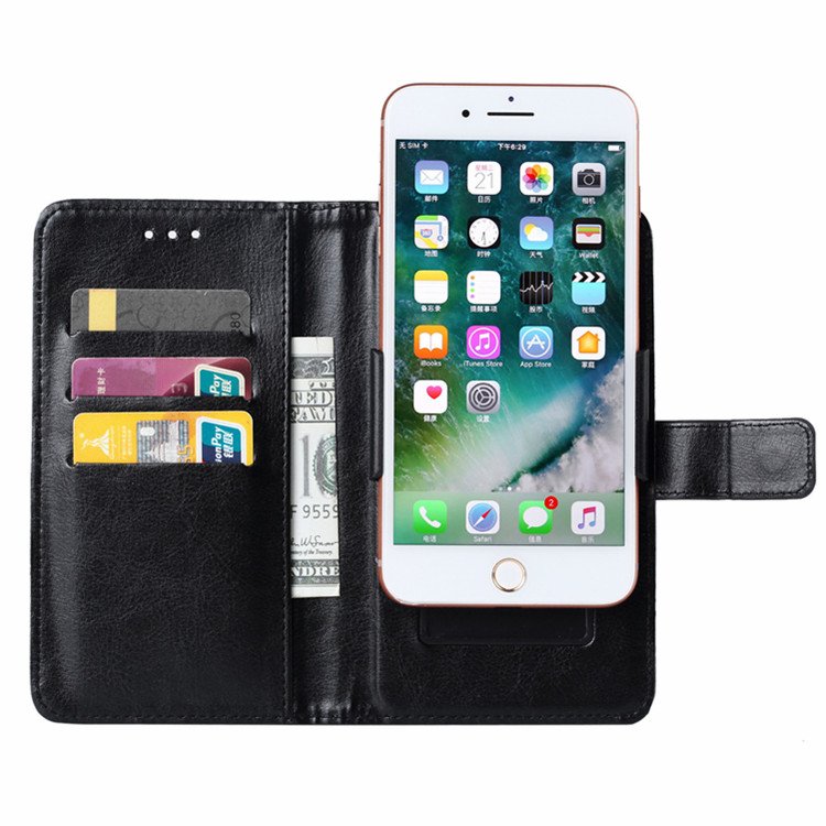 4.1 Inch 4.7 Inch 7 Inch 5.5 Inch 6.5 Inch 6.7 Inch Wallet Leather Up-down Slip Universal Mobile Cell Phone Case