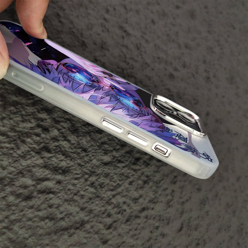 Electroplated color silver IMD Jujutsu Kaisen phone case for iphone 11 12 13 14 15 promax cartoon animation phone accessories