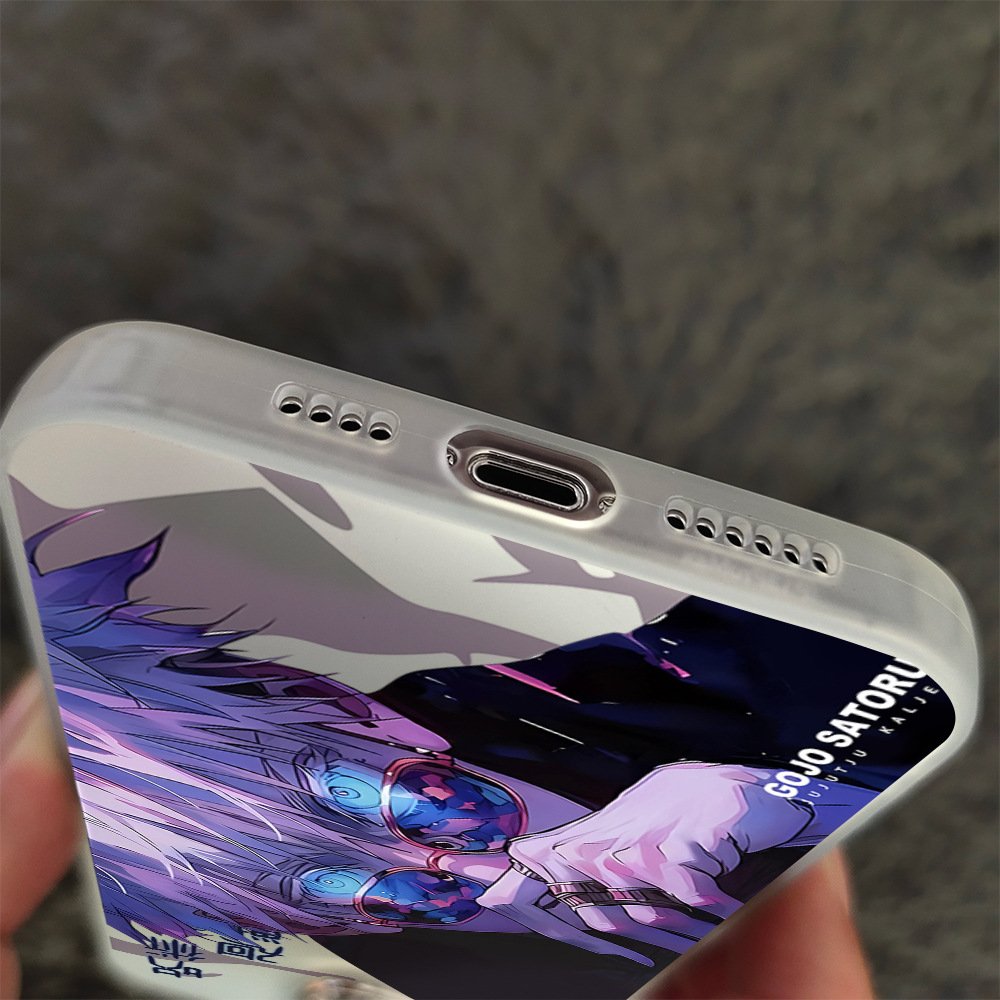Electroplated color silver IMD Jujutsu Kaisen phone case for iphone 11 12 13 14 15 promax cartoon animation phone accessories