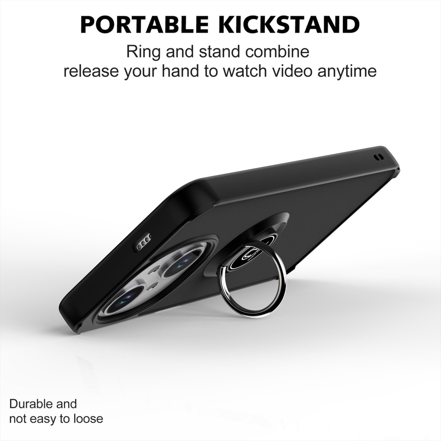 Slim Ring Holder Kickstand Mobile Phone Cases For Tecno Spark Go 1 Pop 9 Spark Go 2025 Smoke Translucent Shockproof Back Cover