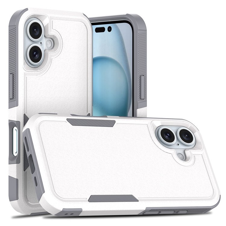 Heavy Duty Armor Bumper 2 In 1 Drop Protection Hard PC Defend Phone Case For iPhone 12 13 14 15 16 16 Pro Max