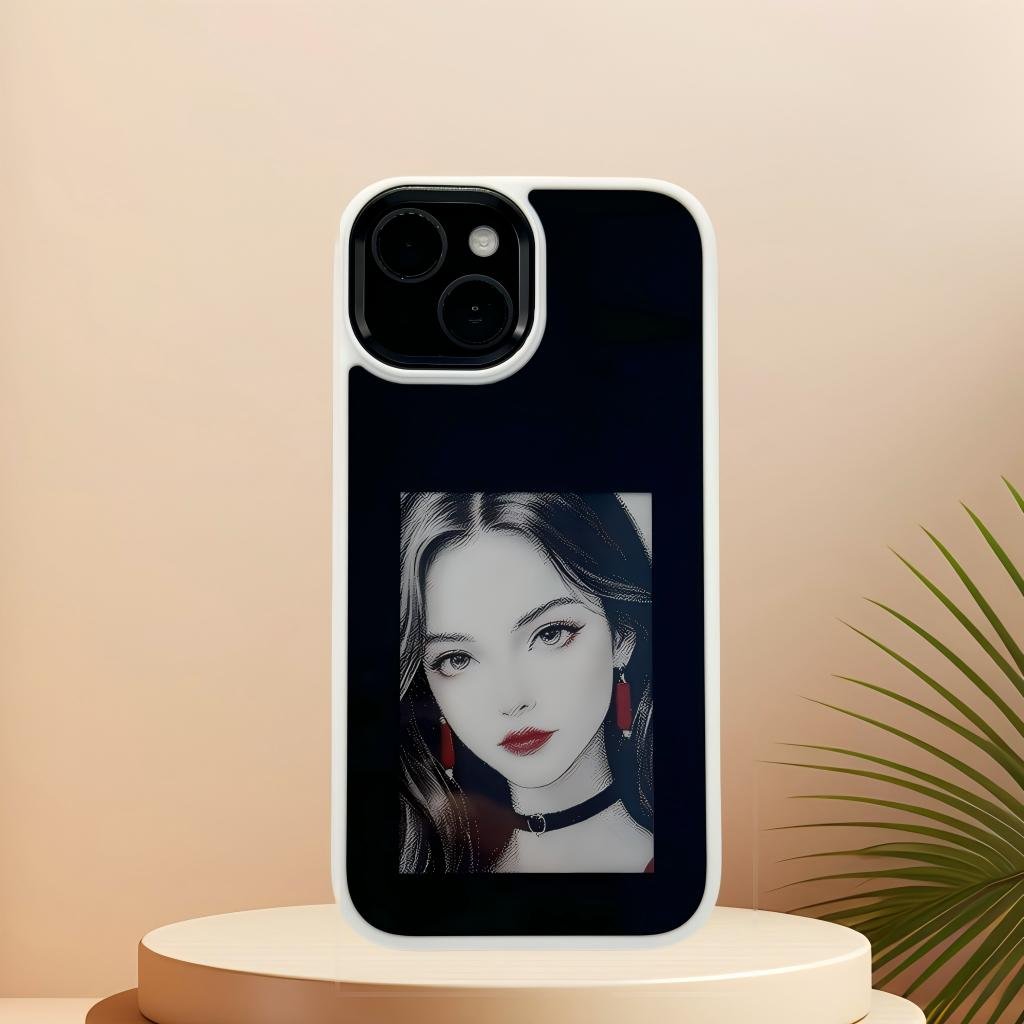 2024 New designer NFC smart E ink screen Display mobile phone case cover for iphone 15 Pro max DIY Cases 14/13